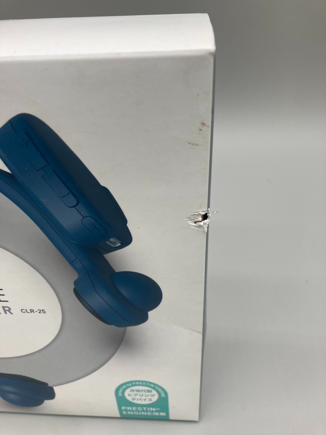 未使用】FILLTUNE CLEAR 骨伝導イヤホン ブルー - メルカリ