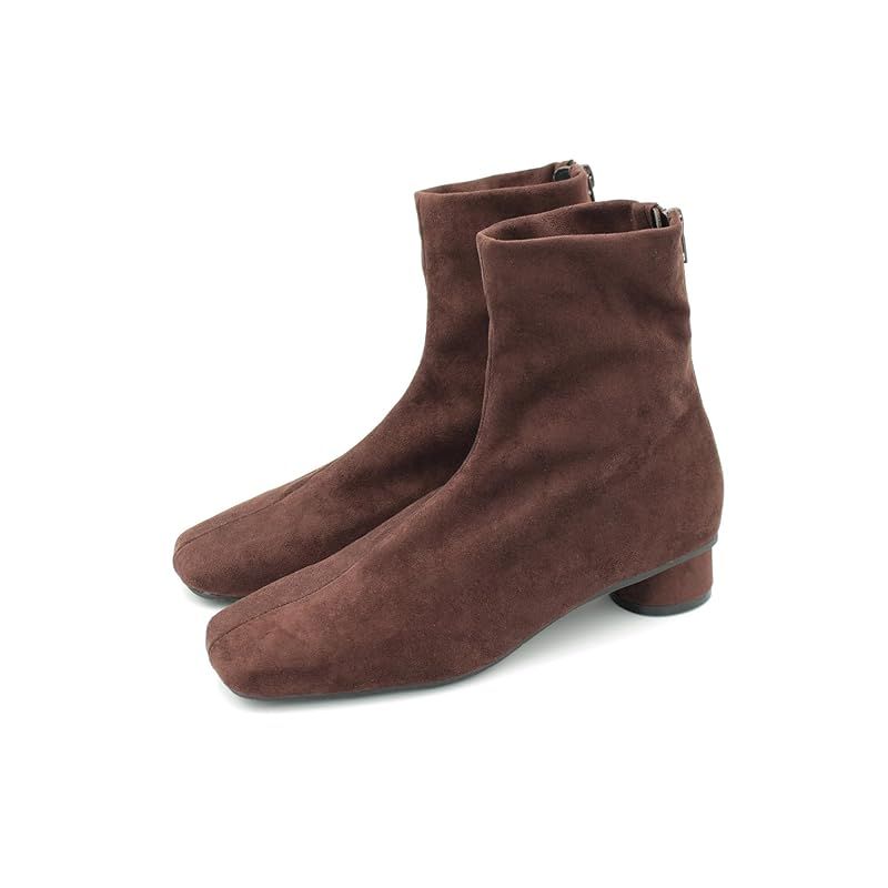 [セスト] ローヒール スリムストレッチ ショートブーツ レディース L ブラウン系その他 DWB67000-DBRS-L