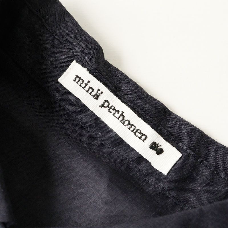 美品 ミナペルホネン mina perhonen wild star ブラウス 38＼ネイビー