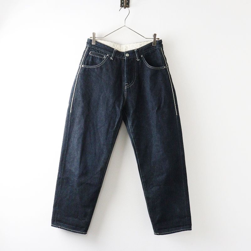 ミナペルホネン mina perhonen always テーパードデニムパンツ 36