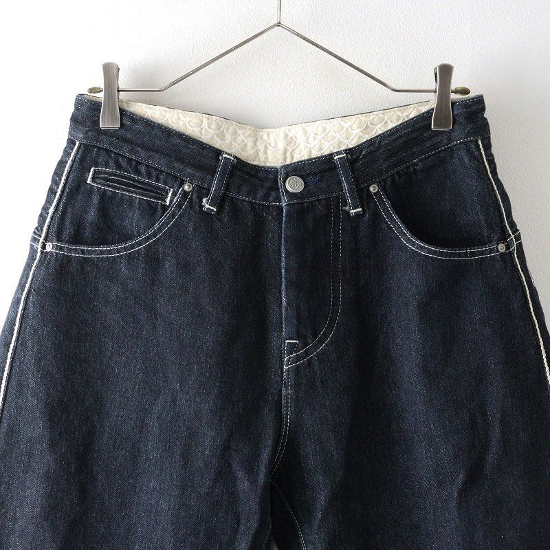 ミナペルホネン mina perhonen always テーパードデニムパンツ 36