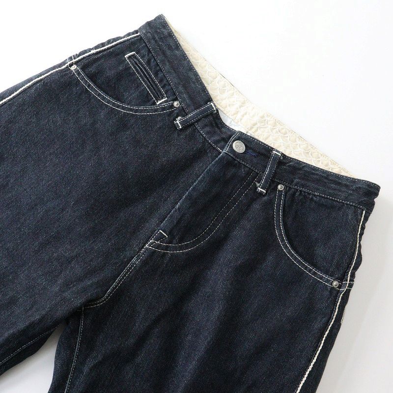 ミナペルホネン mina perhonen always テーパードデニムパンツ 36