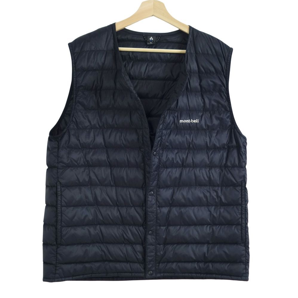 美品 モンベル mont bell スペリオ ダウン ラウンドネック ベスト M