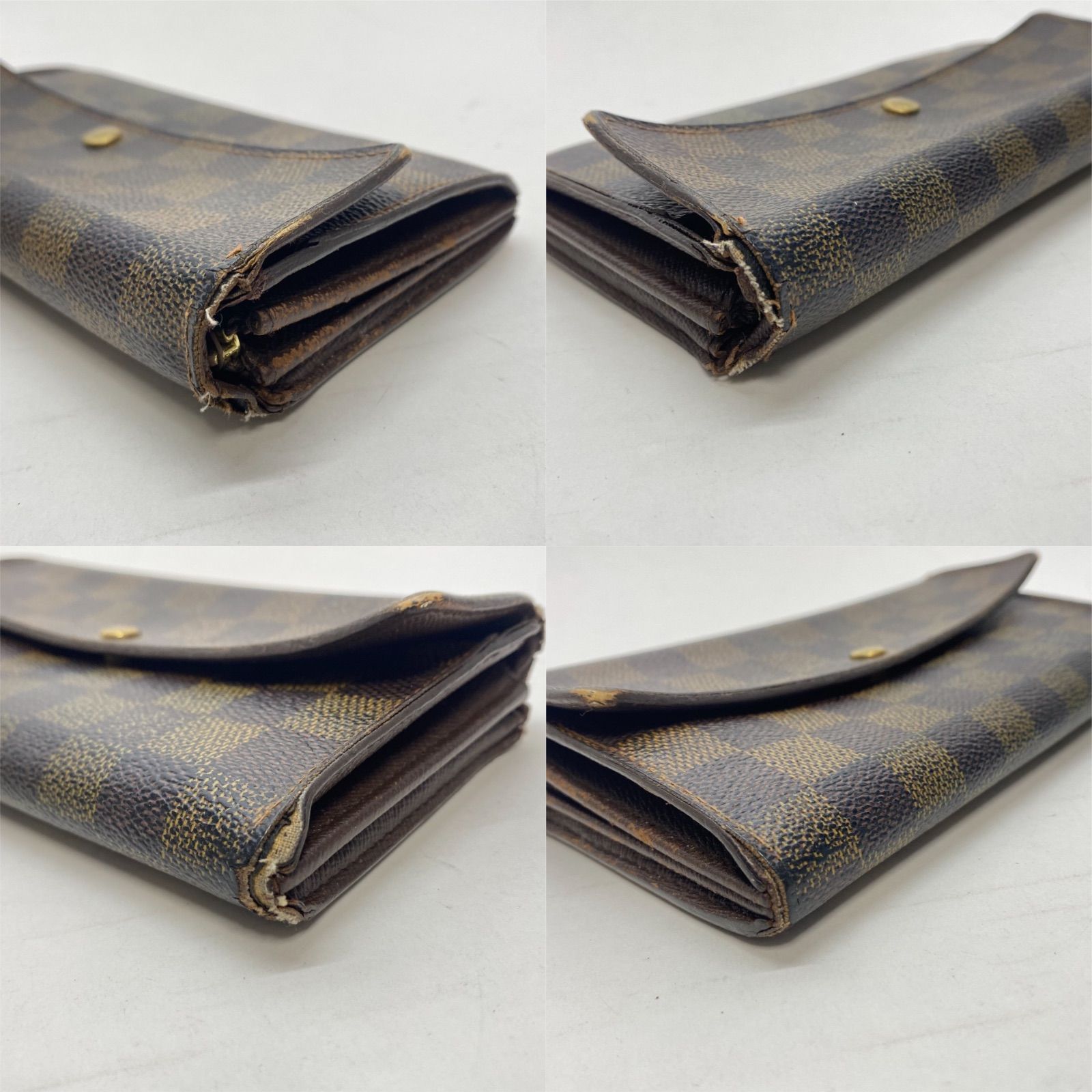 3489 LOUIS VUITTON ルイヴィトン ダミエ 長財布 ポルトフォイユ サラ