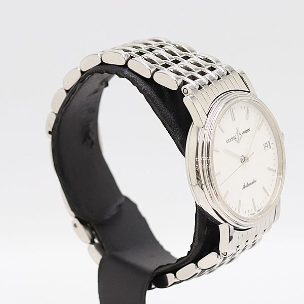  稼働 ユリスナルダン 135 22 AT 自動巻 ホワイト文字盤 メンズ腕時計 0007700 1JWT MTY ABC18390 コスパ重視 自動巻き時計 腕時計(アナログ)