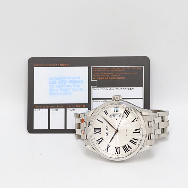 自動巻 シルバー文字盤