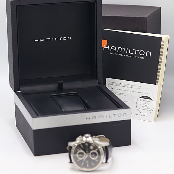  保 稼働 ハミルトン ジャズマスター H326160 AT 自動巻 ブラック文字盤 メンズ腕時計 5405400 1NBT MST ABC18408 お出かけ用 自動巻き時計 腕時計(アナログ)