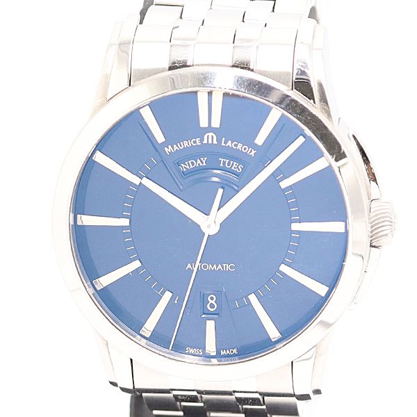 稼働 モーリス ラクロア ポントス デイデイト AR81265 AT 自動巻 ブラック文字盤 メンズ腕時計 2000000 1JWY MTY ABC18448