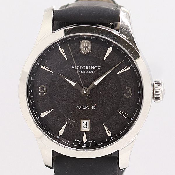 稼働 ビクトリノックス アライアンス メカニカル 241869 AT 自動巻 ブラック文字盤 メンズ腕時計 2000000 1BGY MTY ABC18475
