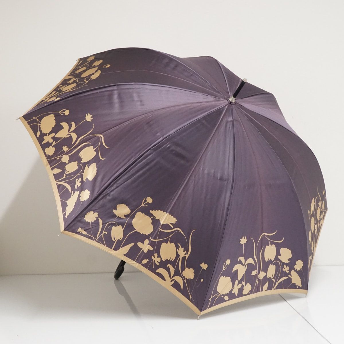 傘 SONIA RYKIEL ソニアリキエル USED品 パープル シルエットフラワー
