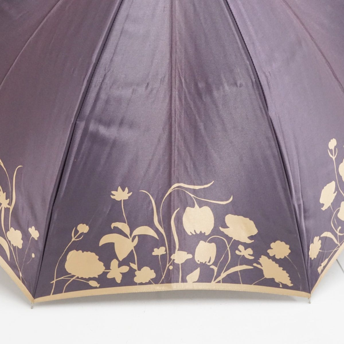 傘 SONIA RYKIEL ソニアリキエル USED品 パープル シルエットフラワー