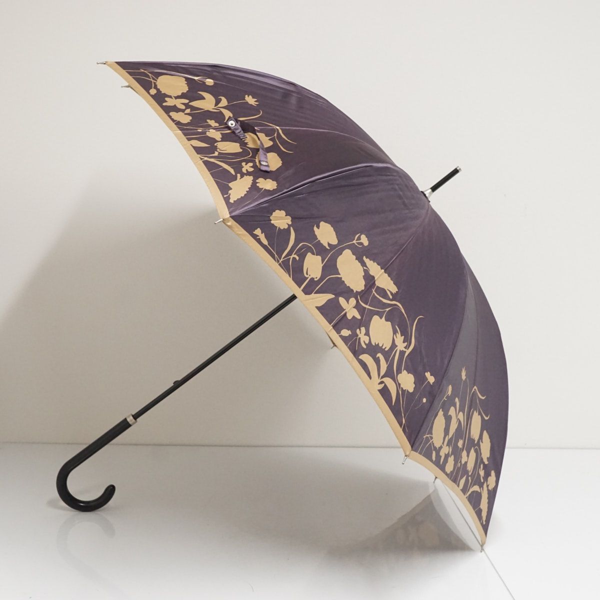 傘 SONIA RYKIEL ソニアリキエル USED品 パープル シルエットフラワー