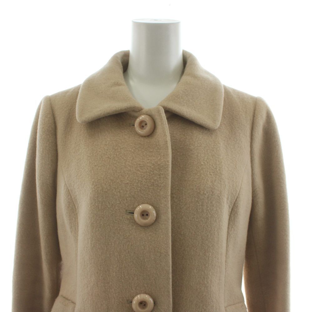 ハロッズ Harrods ステンカラーコート ロング丈 ウール アンゴラ混 1