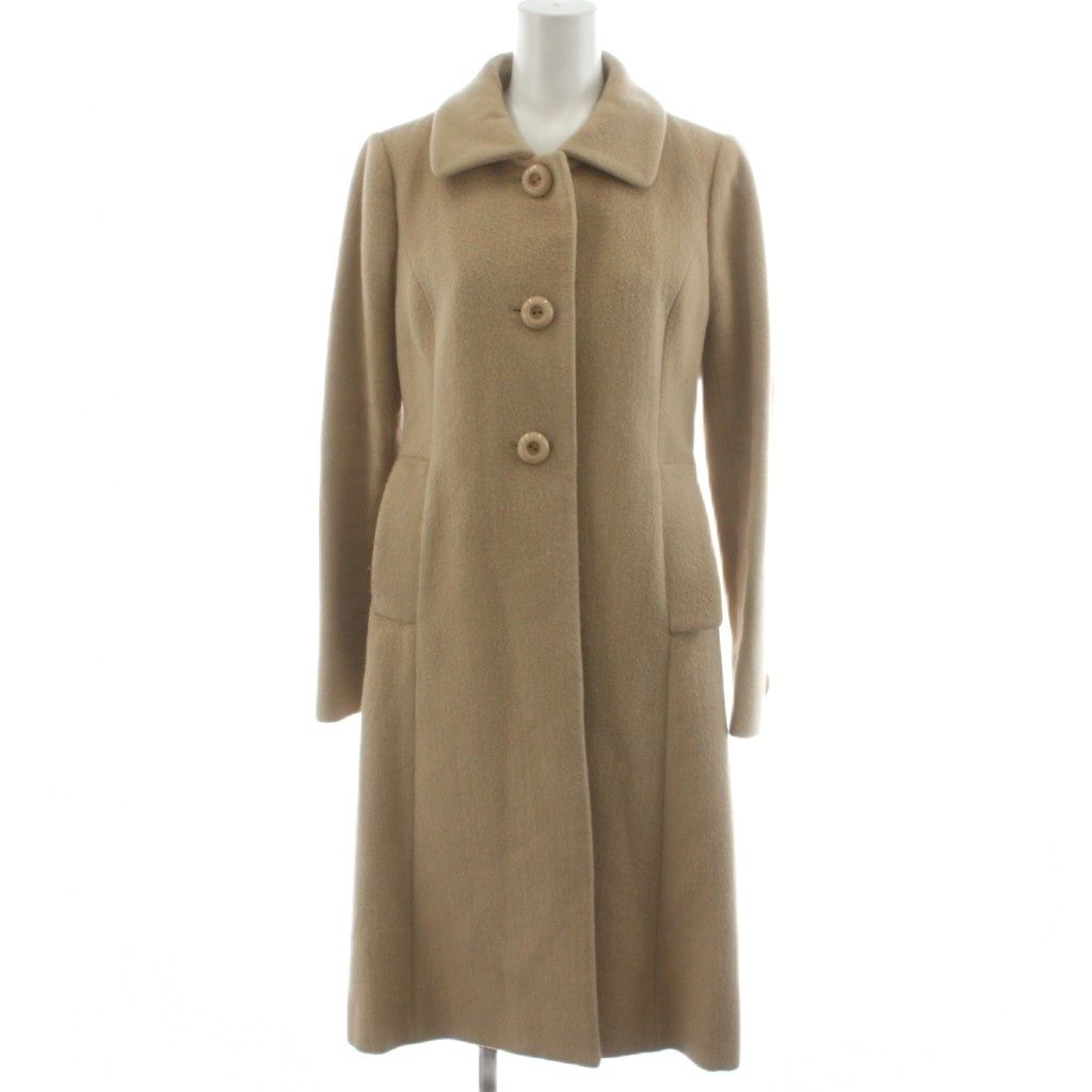 ハロッズ Harrods ステンカラーコート ロング丈 ウール アンゴラ混 1