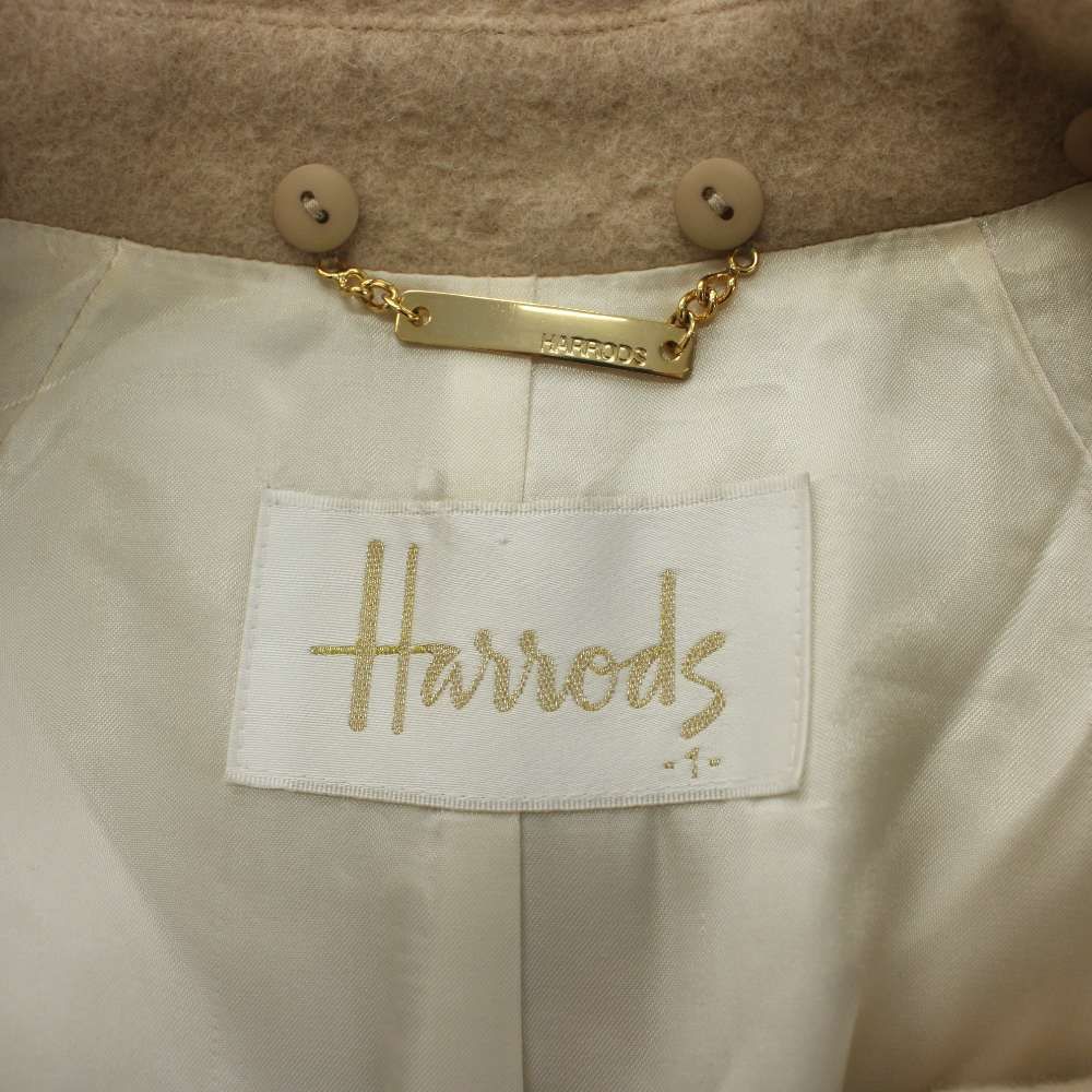 ハロッズ Harrods ステンカラーコート ロング丈 ウール アンゴラ混 1