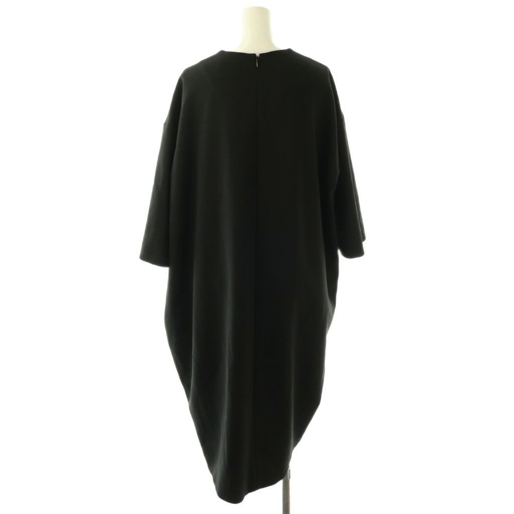 エンフォルド ENFOLD ダブルクロスアシンメコクーンワンピース ロング