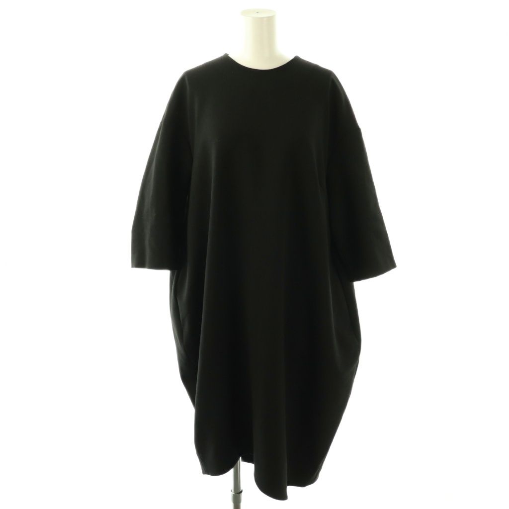 エンフォルド ENFOLD ダブルクロスアシンメコクーンワンピース ロング