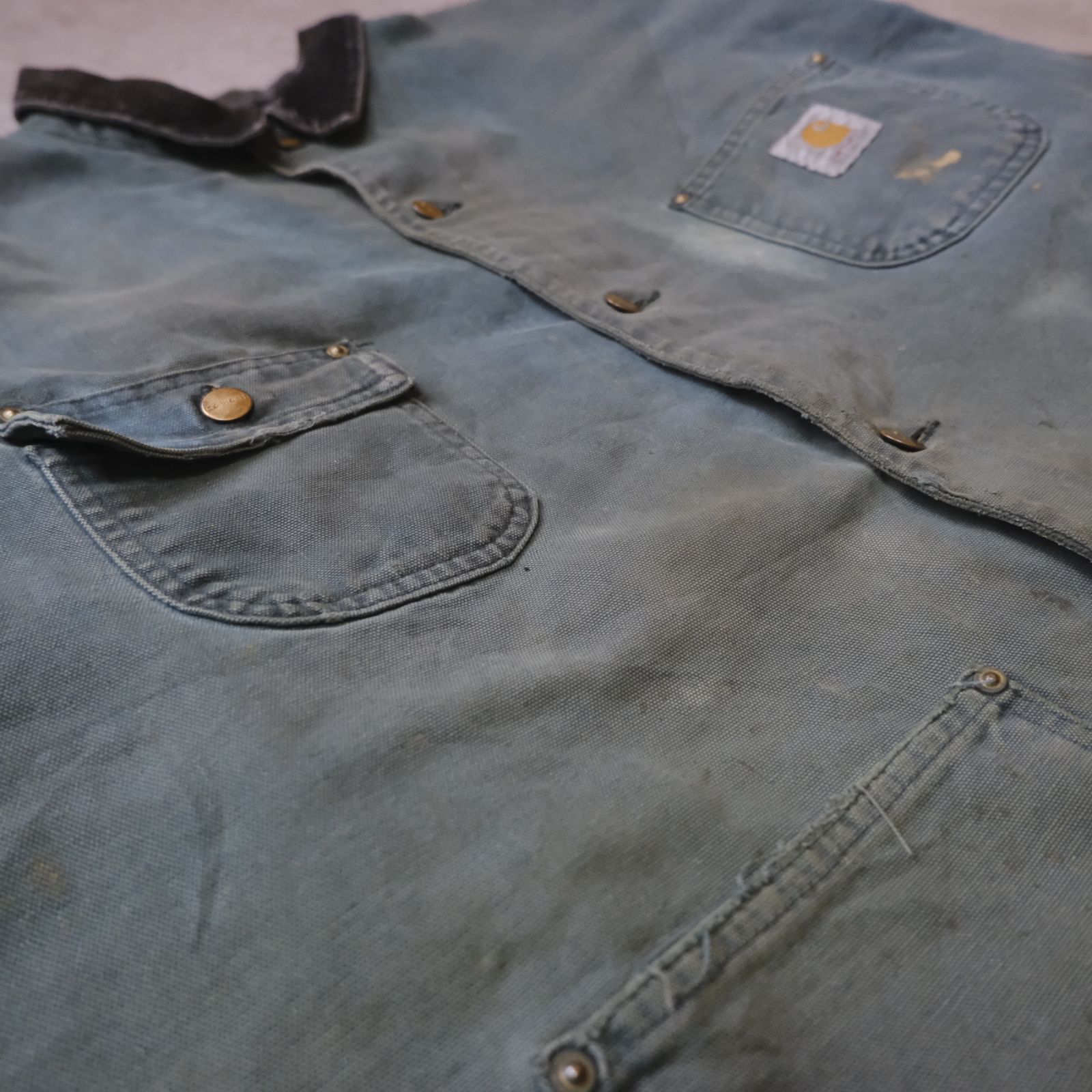 Carhartt】USA製・星タグ／90s ミシガンチョアコート／モスグリーン