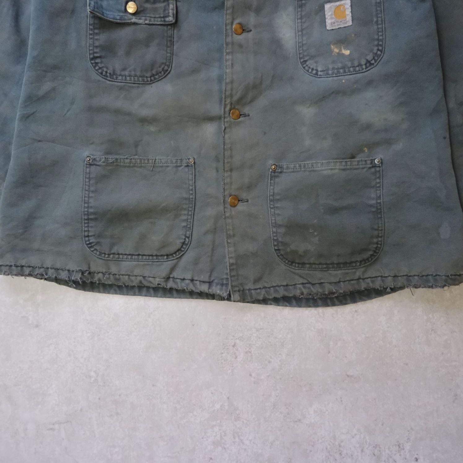 Carhartt】USA製・星タグ／90s ミシガンチョアコート／モスグリーン