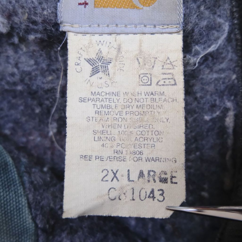 Carhartt】USA製・星タグ／90s ミシガンチョアコート／モスグリーン