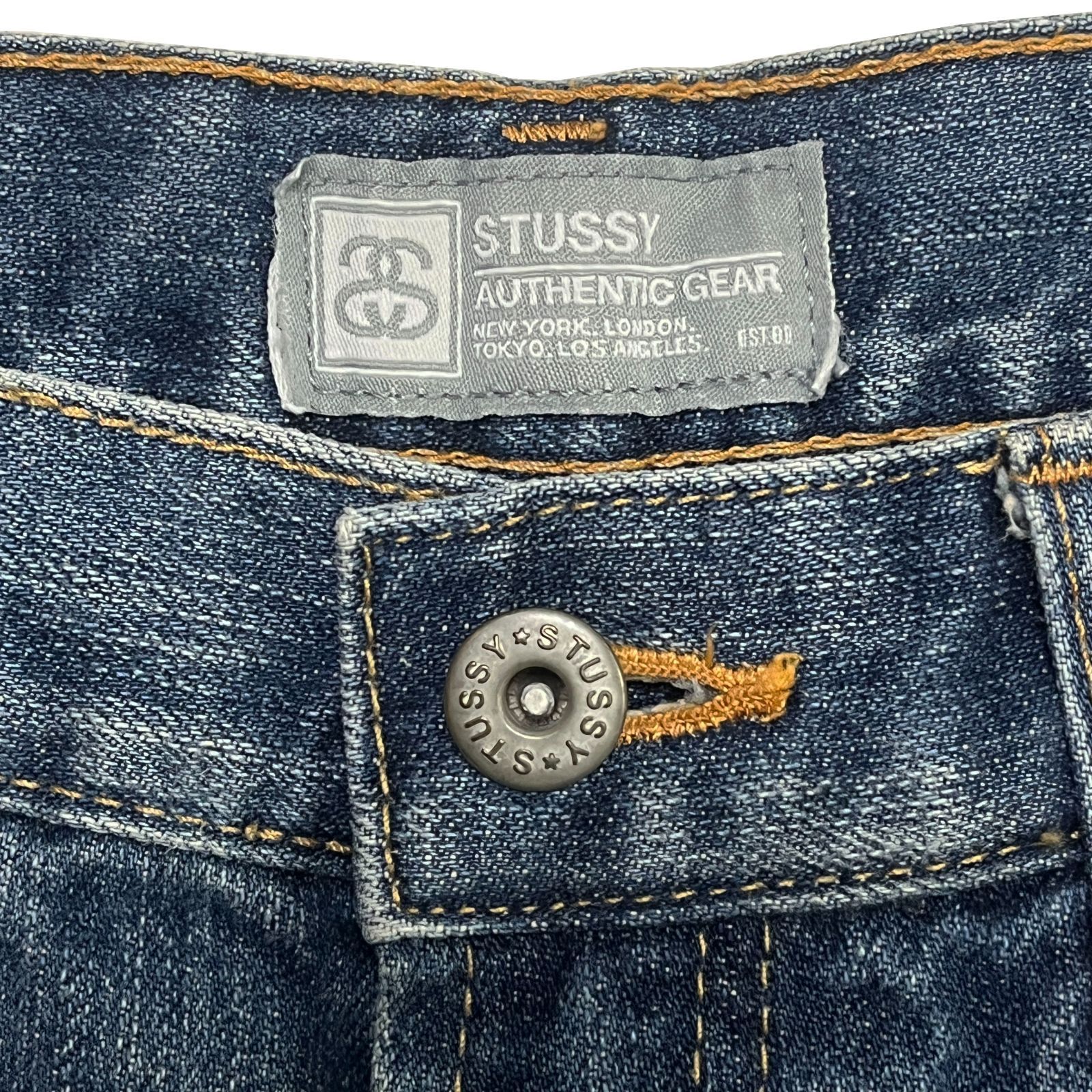 USED／30インチ】STUSSY ROUGH & RUGGED DENIM ウォッシュドインディゴ 