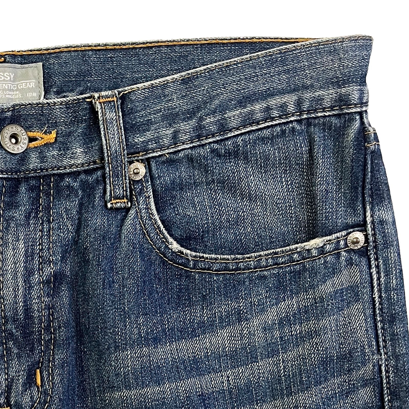 USED／30インチ】STUSSY ROUGH & RUGGED DENIM ウォッシュドインディゴ 