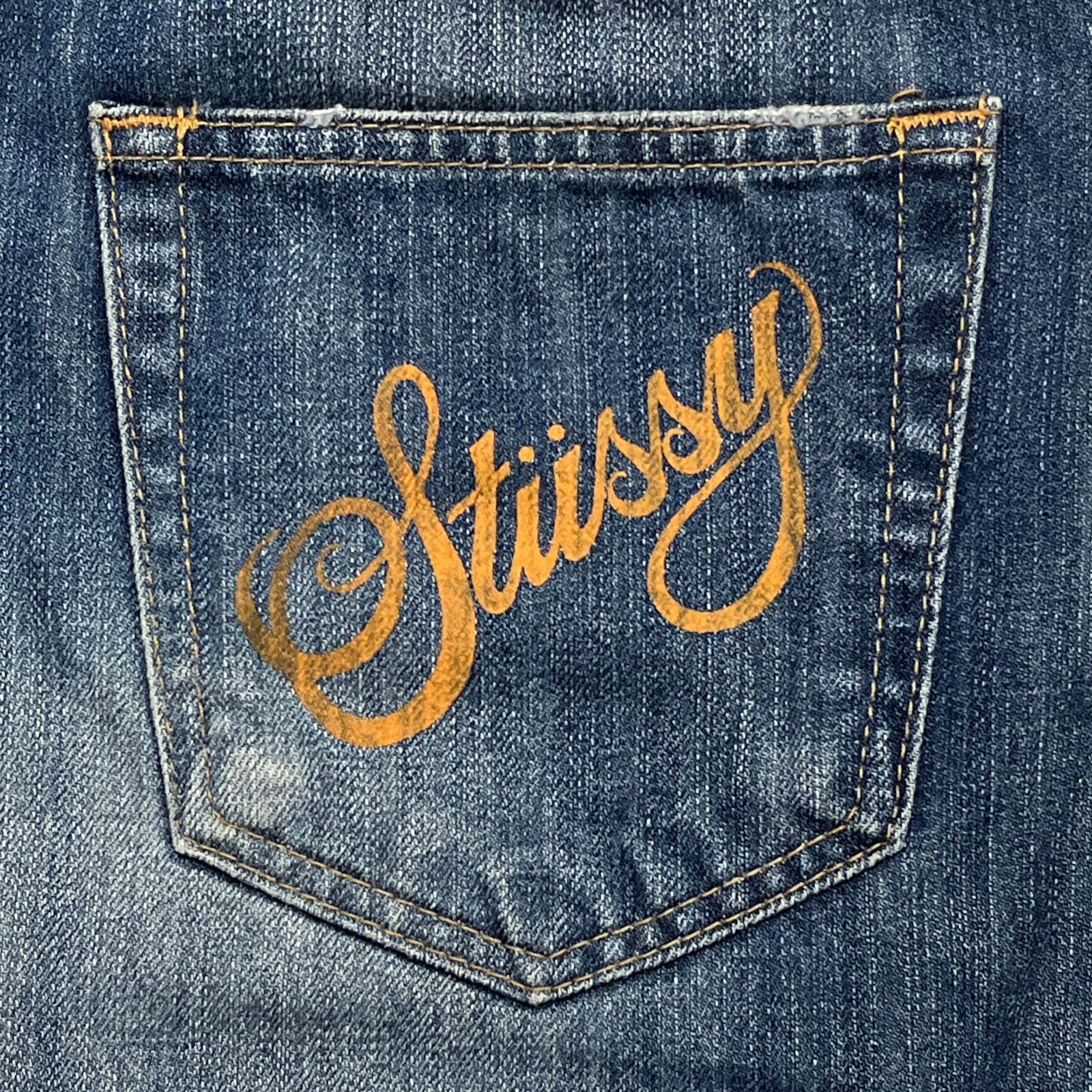 USED／30インチ】STUSSY ROUGH & RUGGED DENIM ウォッシュドインディゴ 