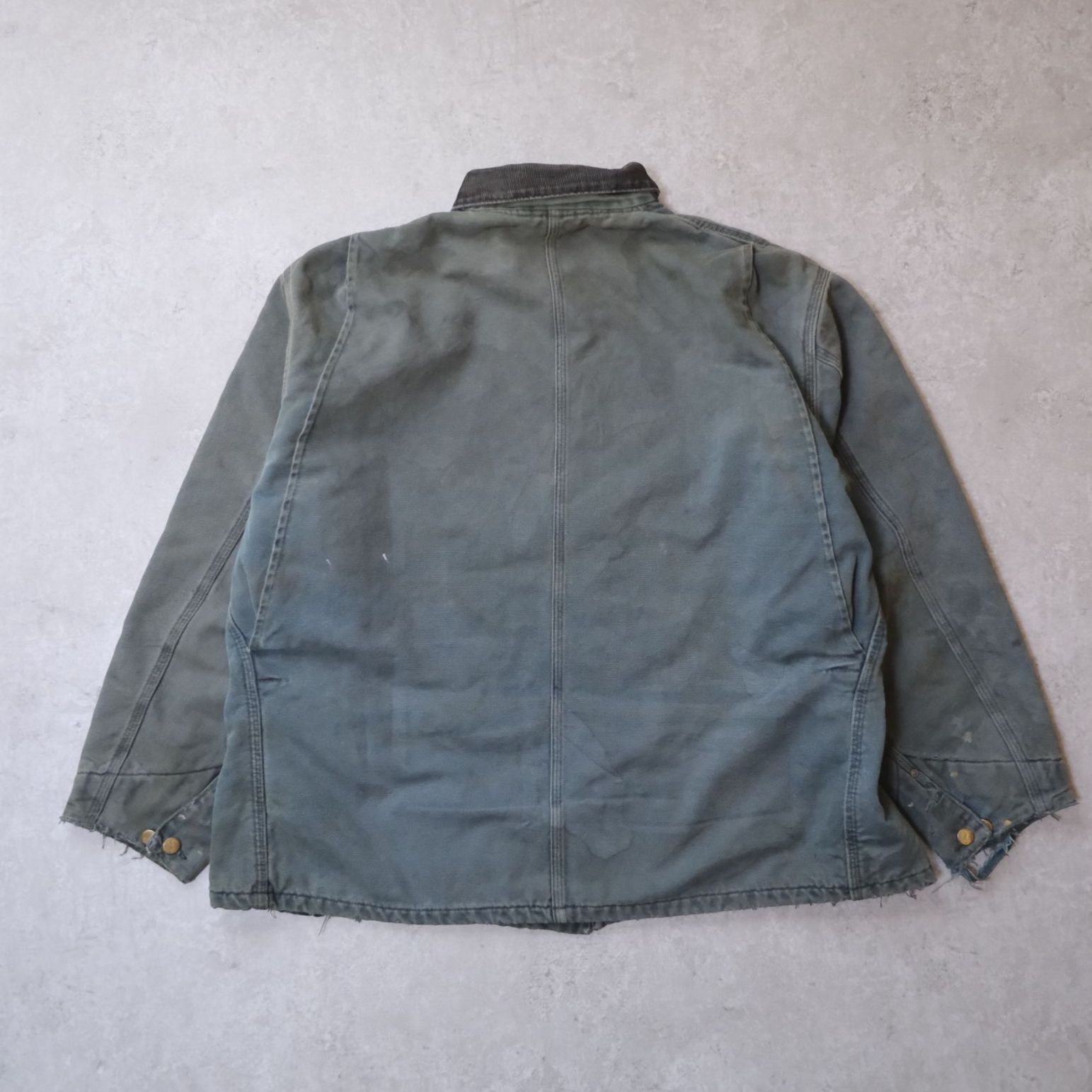 Carhartt ミシガンチョアコート　USA製　星タグ　　90s グリーン Carhartt】USA製・星タグ／90s ミシガンチョアコート／モスグリーン
