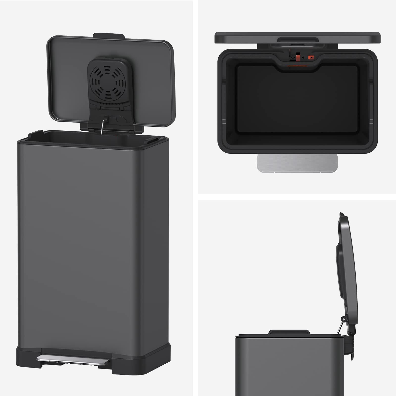 新品 Mbillion ゴミ箱 おしゃれ ふた付き ステンレス 40リットル