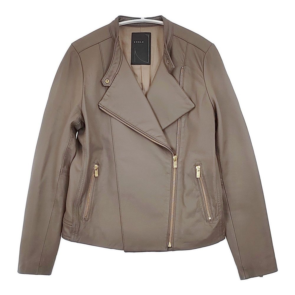 NOBLE 21011240503140 ソフトラムレザーライダースブルゾン 定価64900