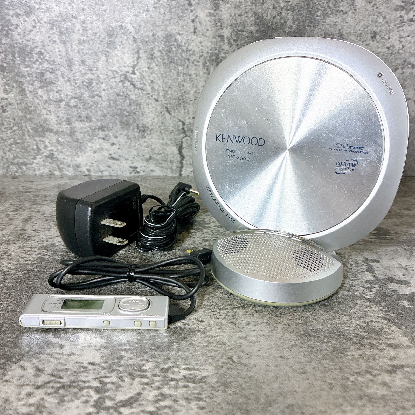 KENWOOD ケンウッド ポータブルCDプレイヤー 現状品 音出し確認済み