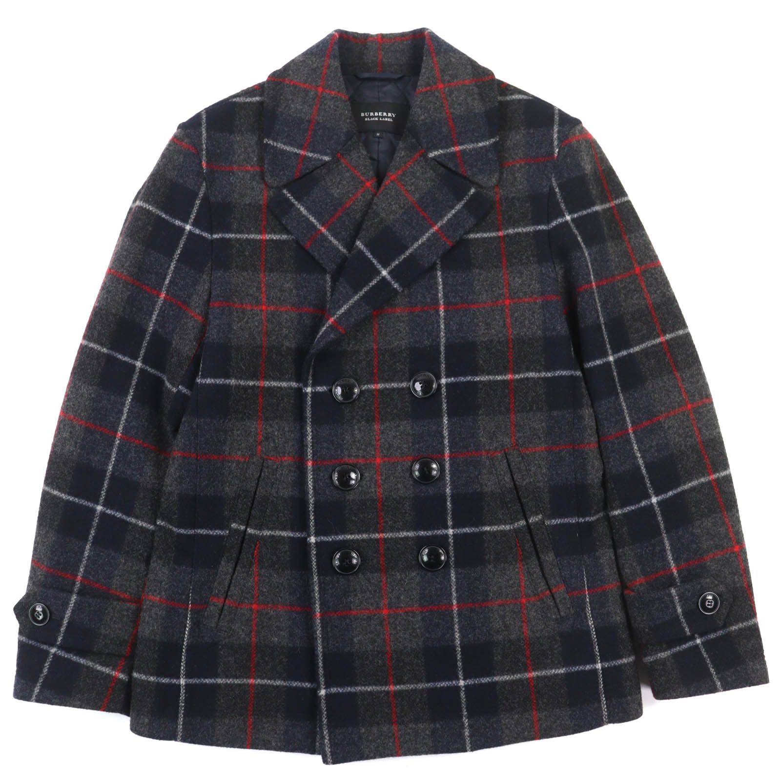 極美品△BURBERRY BLACK LABEL バーバリーブラックレーベル ウール