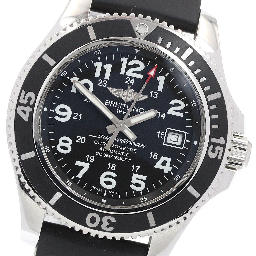 ブライトリング BREITLING A17365 スーパーオーシャンⅡ 42 デイト 自動巻き メンズ 保証書付き_940313