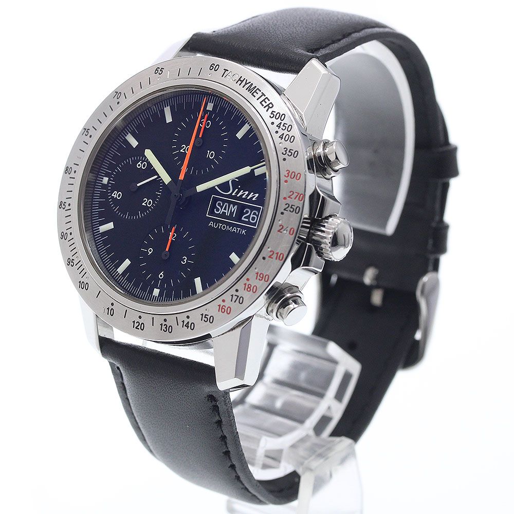 ジン Sinn 303 アウトバーン クロノグラフ デイデイト 自動巻き メンズ
