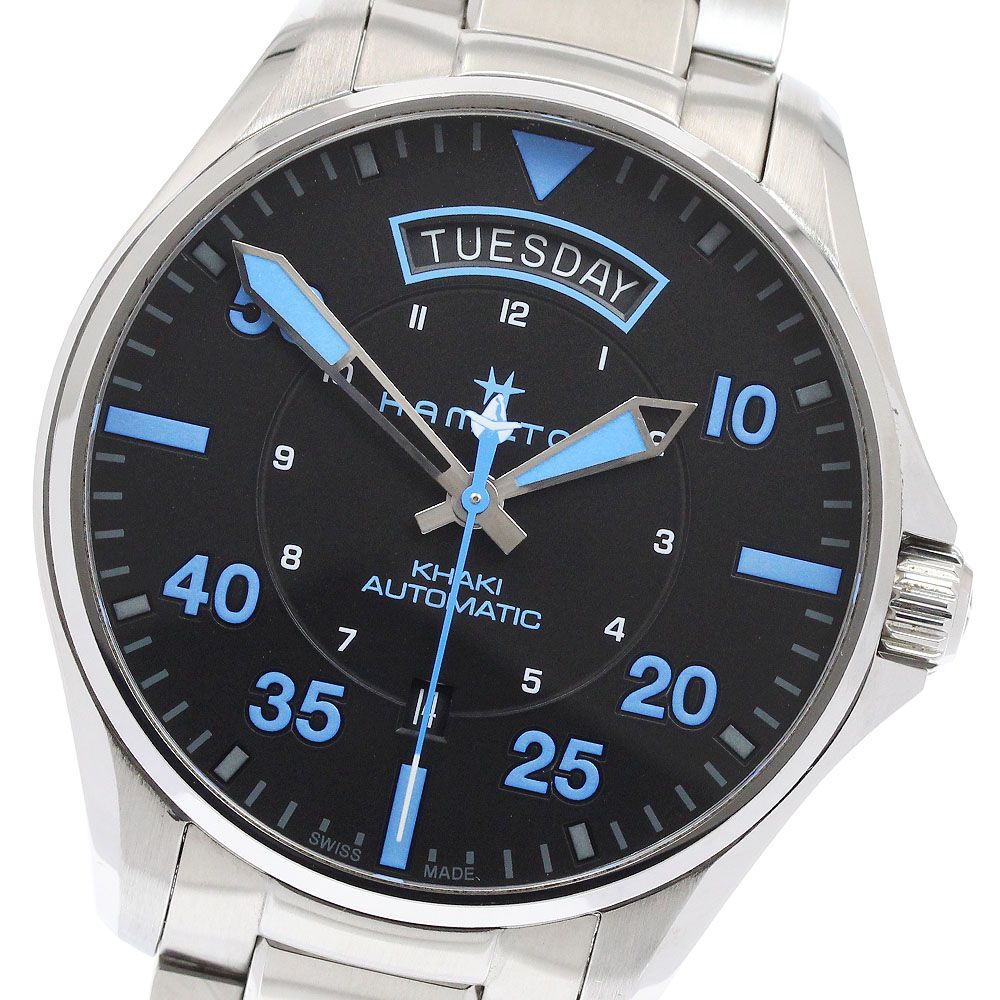 ハミルトン HAMILTON H646250 カーキ アビエーション パイロット デイデイト 自動巻き メンズ 内箱 保証書付き_939225