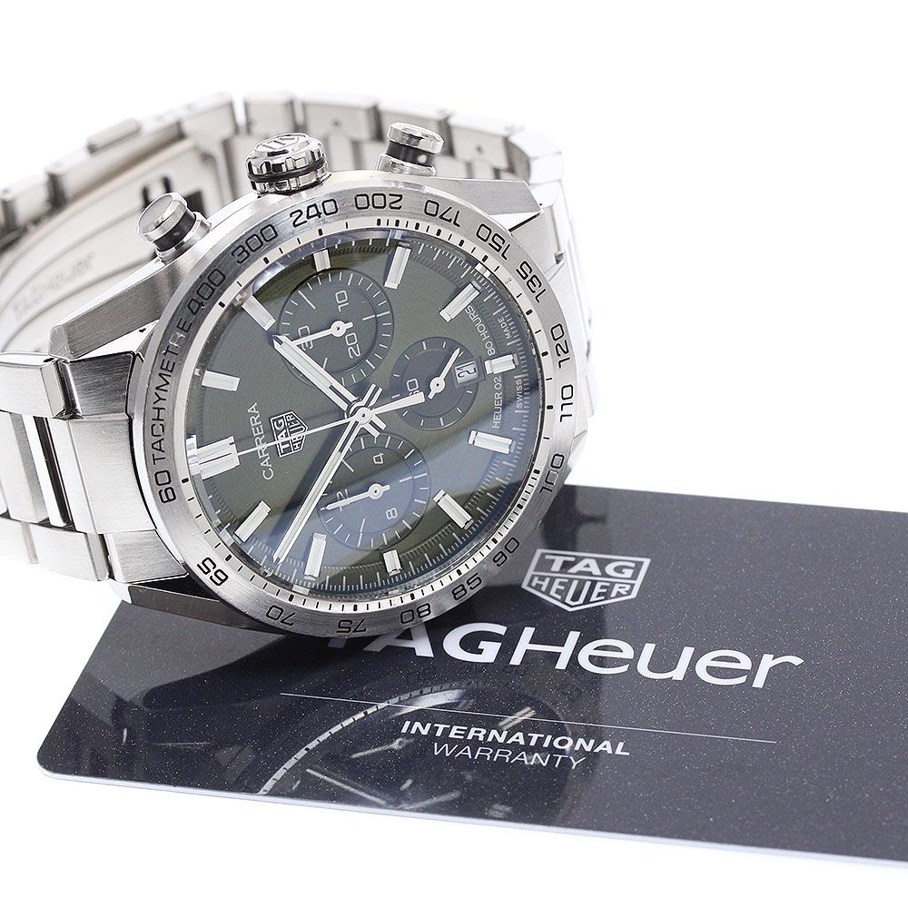  タグホイヤー TAG HEUER CBN2A10 BA0643 カレラ キャリバー ホイヤー02 スポーツ クロノグラフ 自動巻き メンズ 保証書付き_939041 セットアップ 自動巻き時計 腕時計(アナログ)