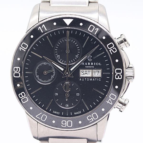 稼働 フィリップシャリオール AC42A 930 001 黒文字盤 AT 自動巻 アレキサンダー C メンズ腕時計 0031900 1RKT MST ABC18468