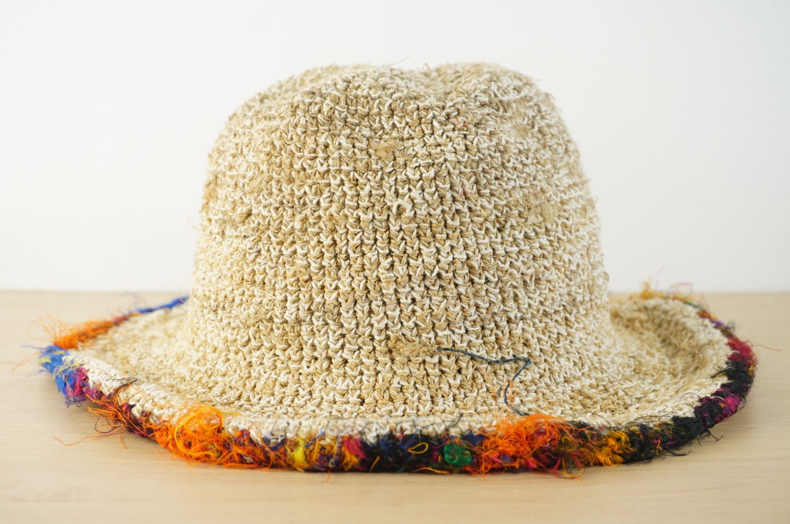 麦わら帽子 レディース・メンズ シンプルヘンプハット サイズ57cm