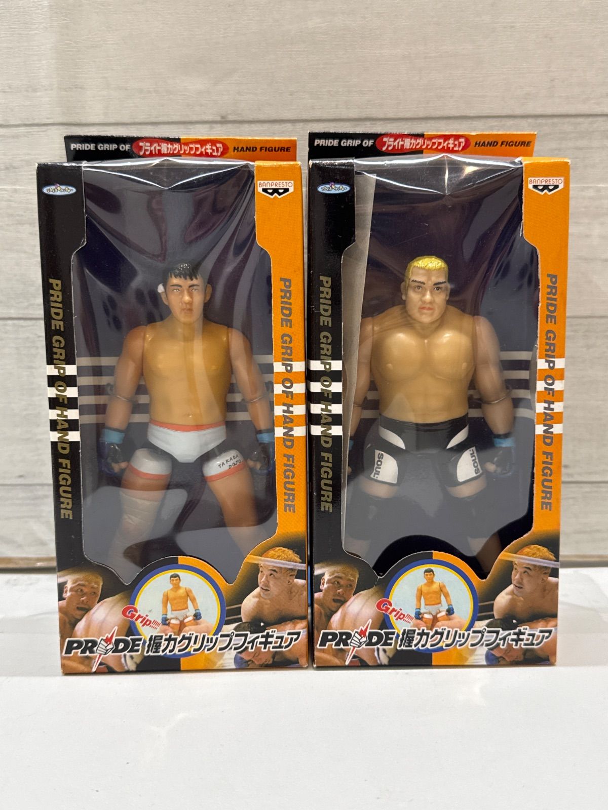 I2-57】◇ PRIDE 握力グリップフィギュア 藤田和之 桜庭和志 2点セット
