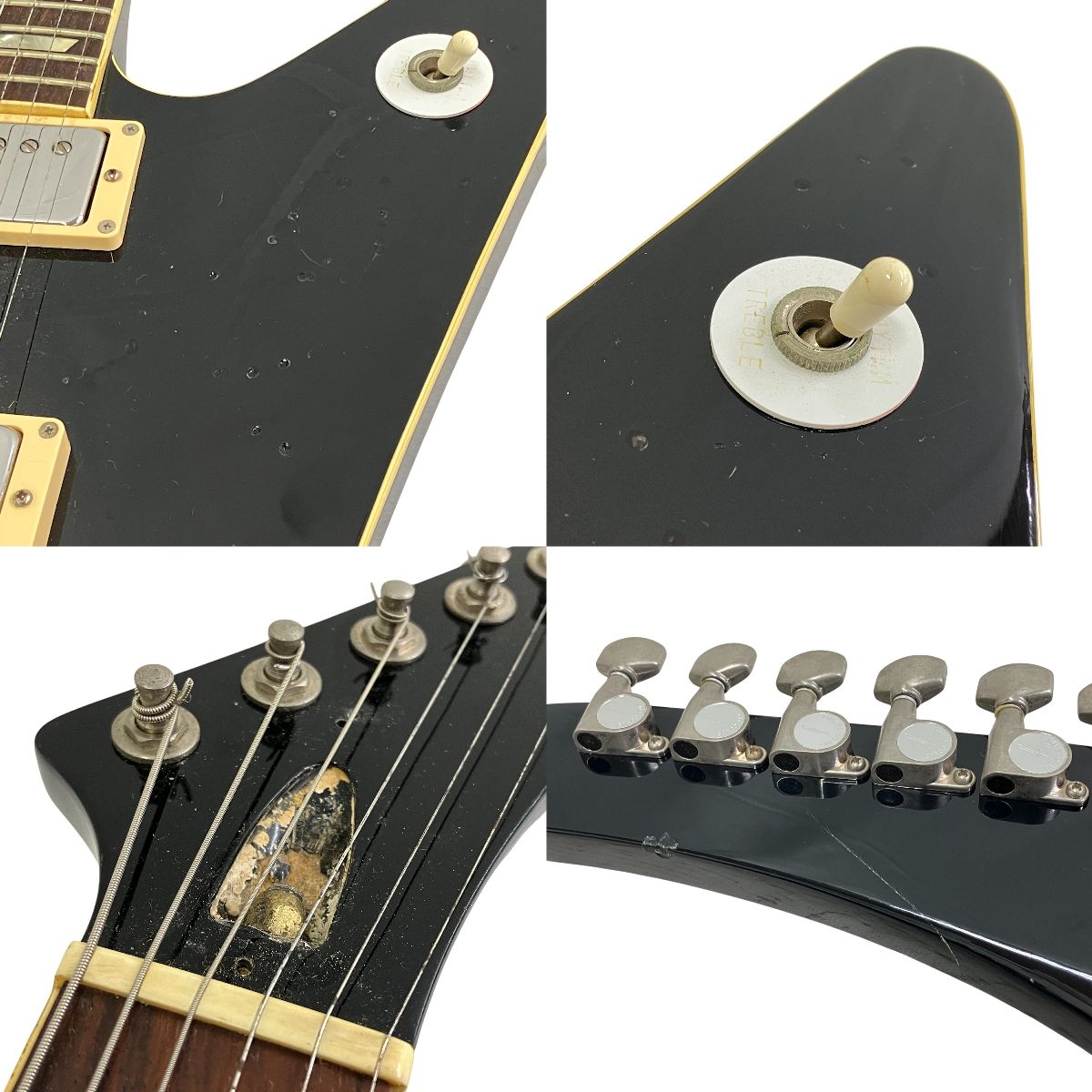 Greco Explorer エレキギター ロック ブラック 弦楽器 中古 訳あり
