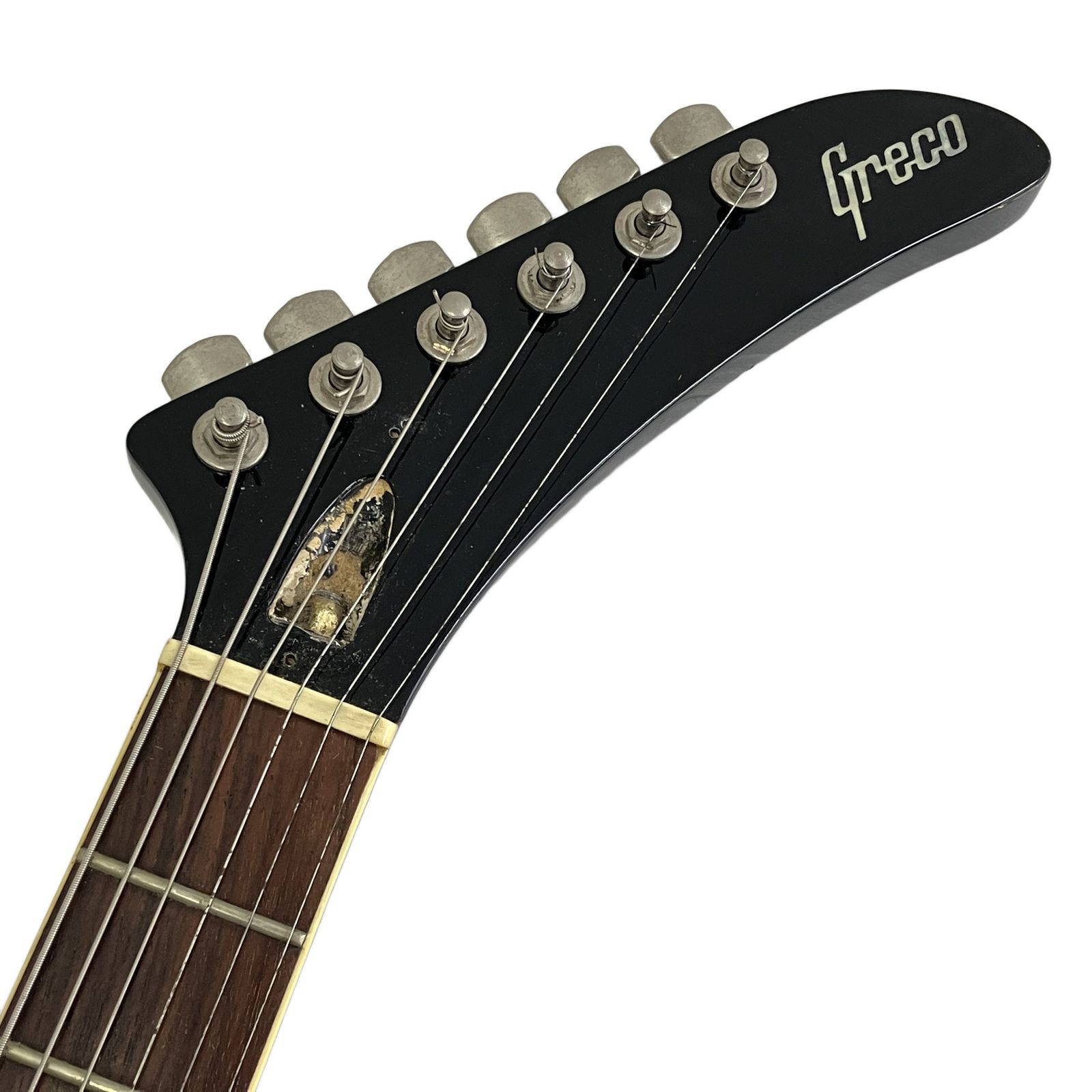 グレコエレキギター Greco Explorer エレキギター ロック ブラック 弦楽器 中古 訳あり