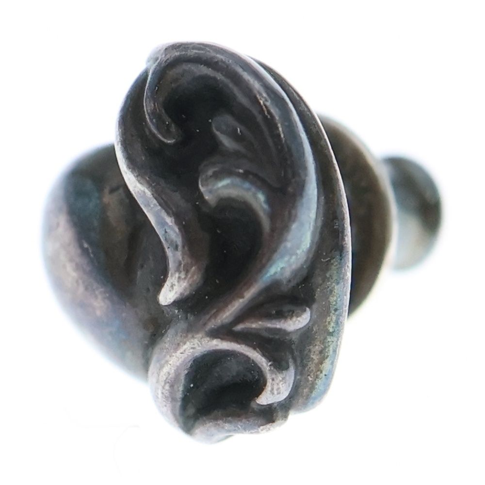 クロムハーツ STUD HEART/ハートスタッド シルバーピアス メンズ