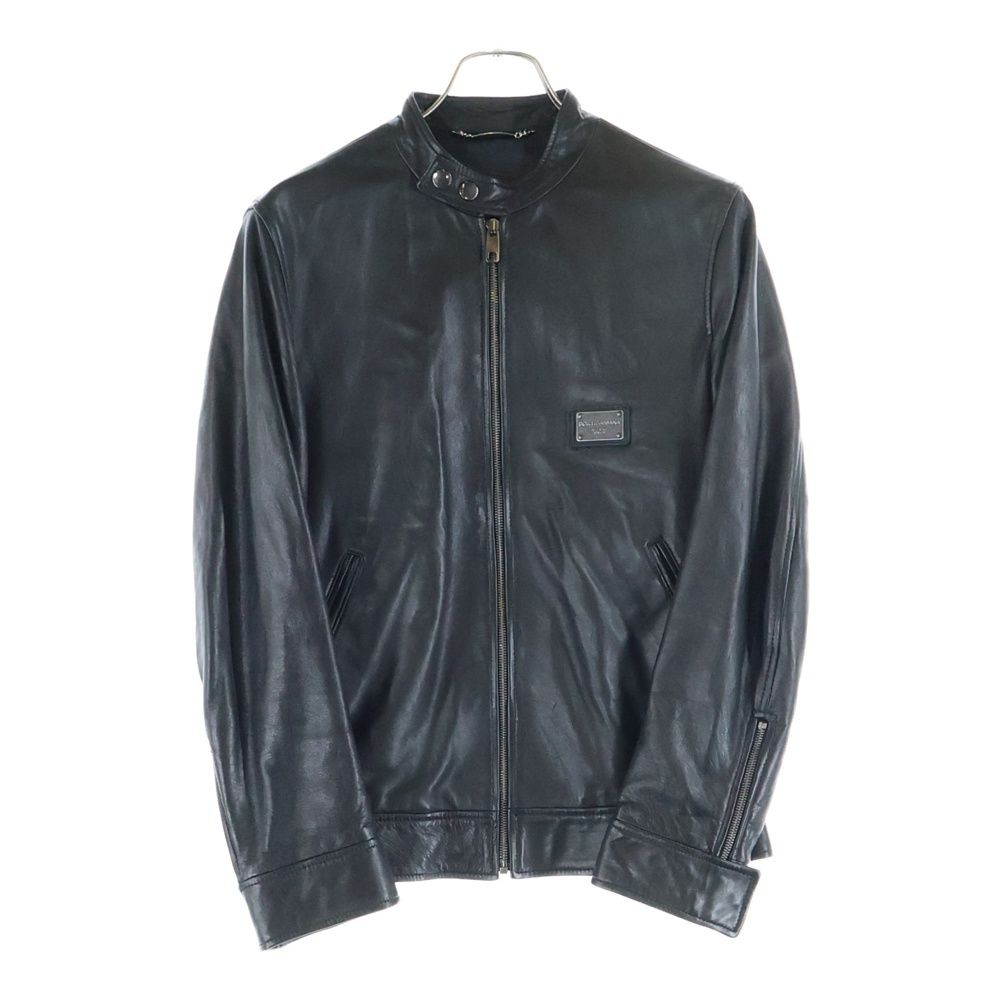 DOLCE & GABBANA (ドルチェアンドガッバーナ) ラムレザー ロゴプレート