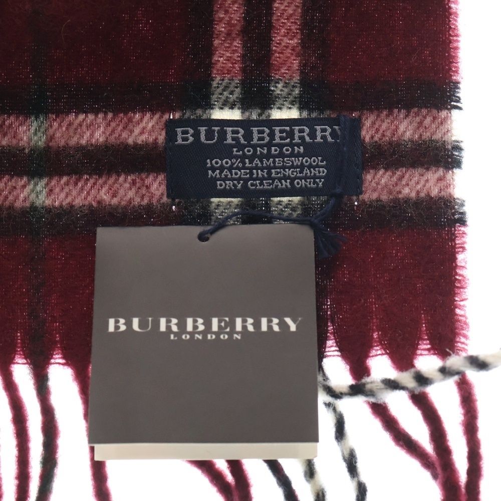 BURBERRY LONDON (バーバリーロンドン) ノバチェック フリンジマフラー