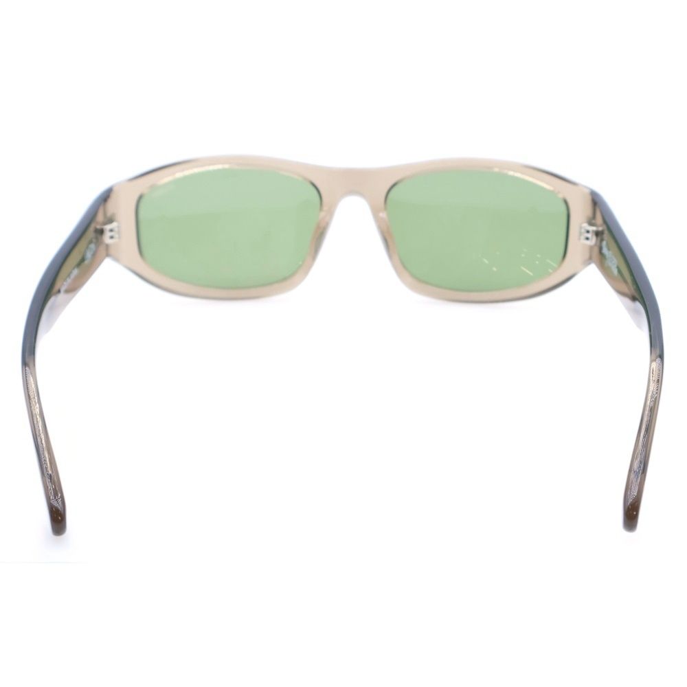 STUSSY (ステューシー) 23SS LANDON SUNGLASSES ランドン グリーンカラーレンズ クリアサングラス 眼鏡 アイウェア