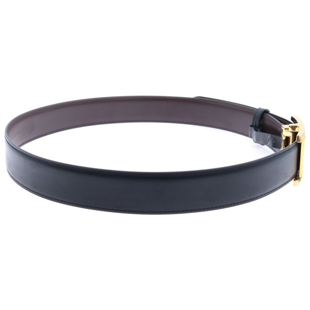 Cartier (カルティエ) タンクリバーシブル レザーベルト ブラック