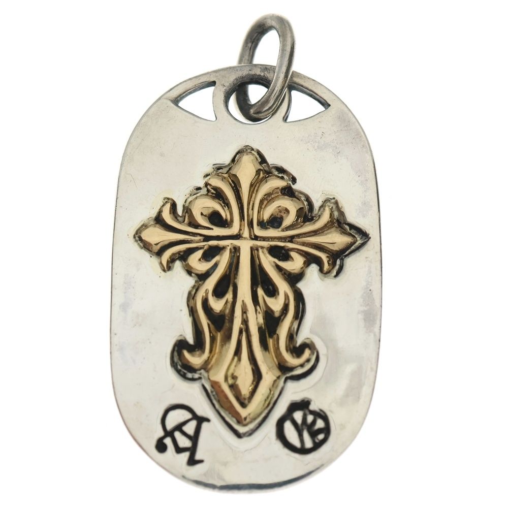 A&G (エーアンドジー) 18K Cross Dog Tag クロス ドッグタグ シルバー