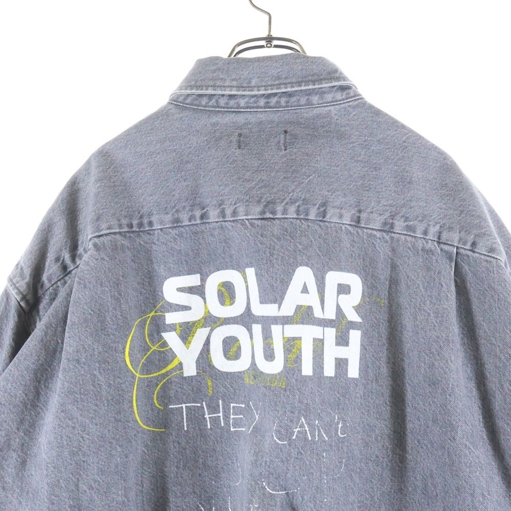 RAF SIMONS (ラフシモンズ) Big Fit Denim Shirt チェーンジップ