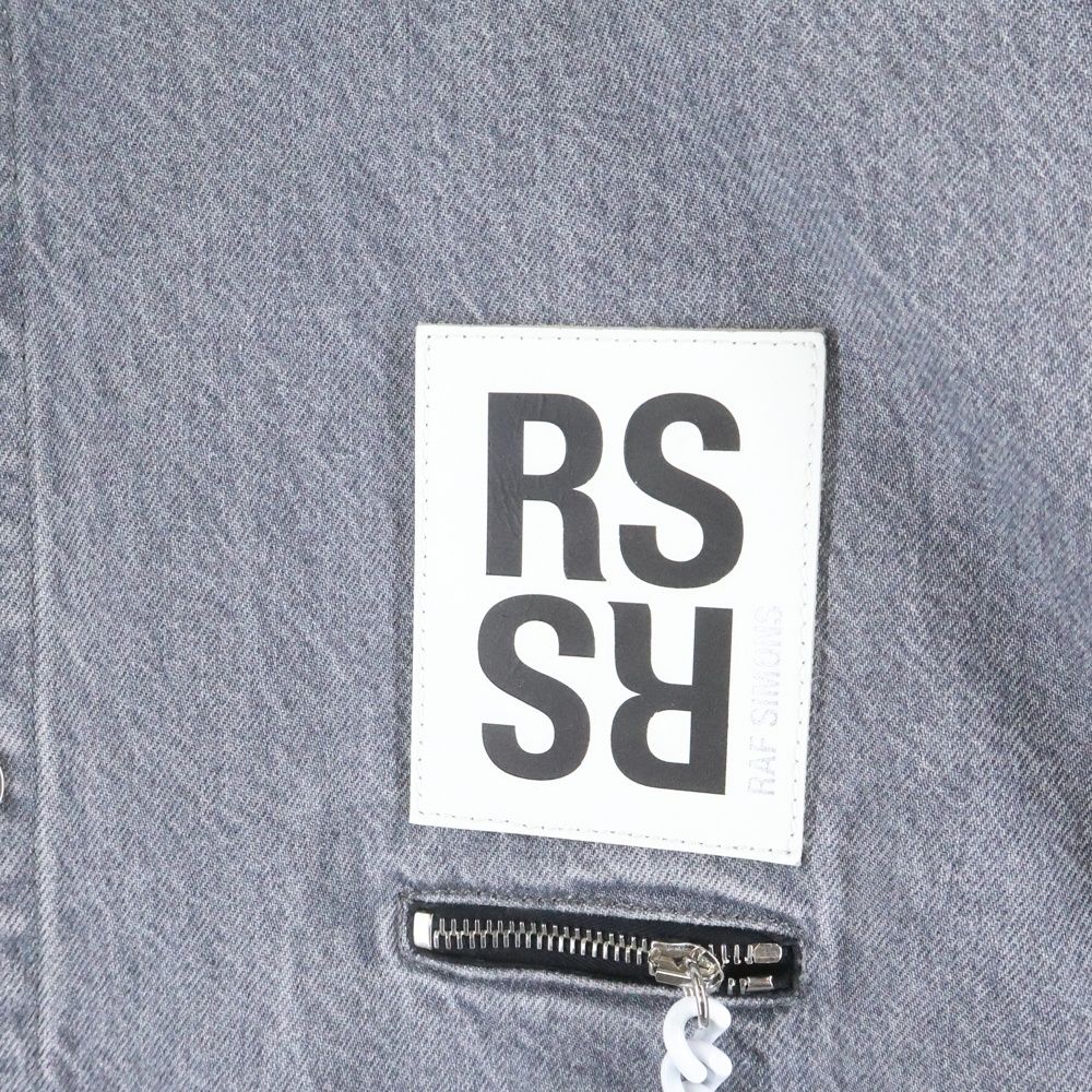 RAF SIMONS (ラフシモンズ) Big Fit Denim Shirt チェーンジップ