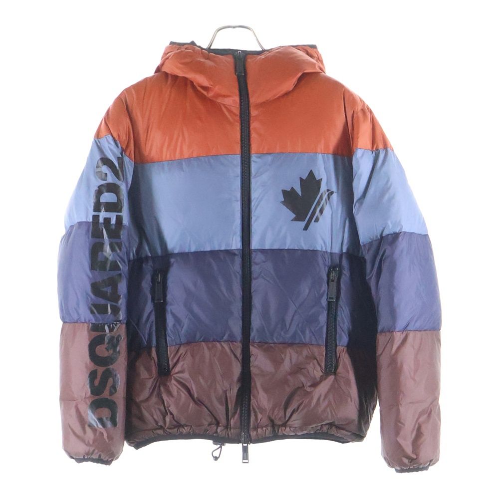 DSQUARED2 ディースクエアード 18AW アームロゴプリントスポーツダウンフーデットジャケット ダウンパーカー S71AM0984 S49348 DSQUARED2 (ディースクエアード) 18AW アームロゴプリントスポーツ
